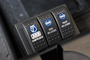Icon Bronco air locker and compressor switches