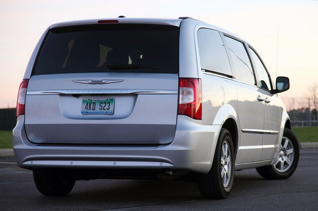 2011 Chrysler Town & Country Touring rear 3/4 view