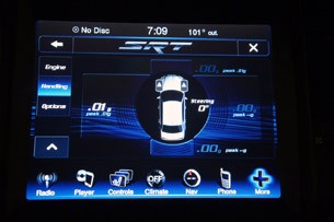 2012 Chrysler 300 SRT8 multimedia screen