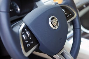2012 Jaguar XF Supercharged steering wheel