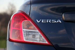 2012 Nissan Versa Sedan taillight