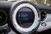 2012 Mini Cooper S Roadster mission control display