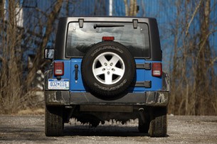 2012 Jeep Wrangler Sport rear view