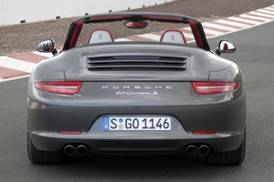 2012 Porsche 911 Cabriolet rear view