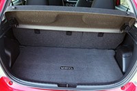 2012 Toyota Yaris SE rear cargo area