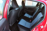 2012 Toyota Yaris SE rear seats