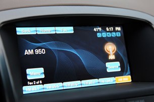 2012 Buick Verano audio system display