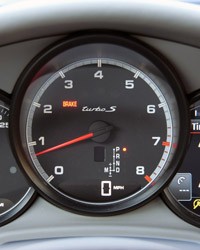 2012 Porsche Panamera Turbo S gauges