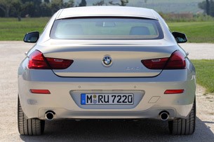2013 BMW 6 Series Gran Coupe rear view