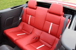 2013 Ford Mustang GT Convertible rear seats