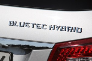 2012 Mercedes E 300 BlueTEC Hybrid badge