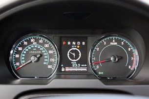 2012 Jaguar XFR gauges