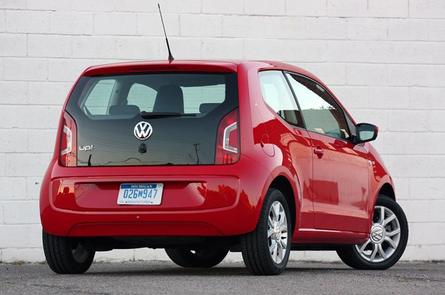 2012 Volkswagen Up! rear 3/4 view