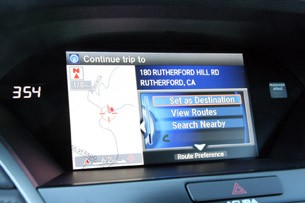 2014 Acura RLX navigation system