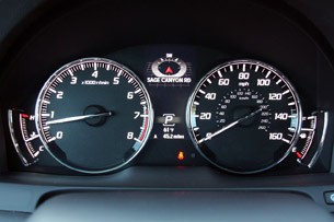 2014 Acura RLX gauges