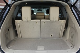 2013 Nissan Pathfinder cargo area behind third-row seat