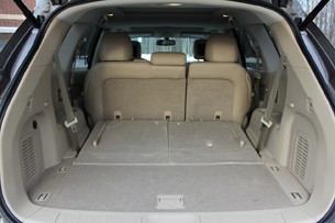 2013 Nissan Pathfinder cargo area behind second row seat