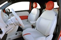 2014 Fiat 500e front seats