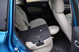 2014 Nissan Versa Note folded rear seats
