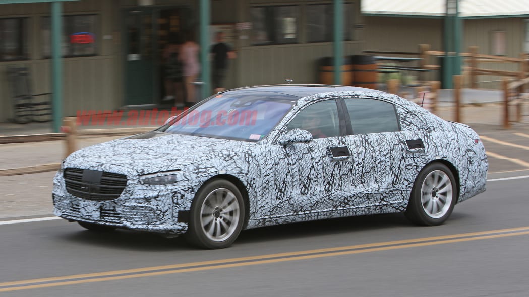 Mercedes-Benz S-Class in thin camouflage
