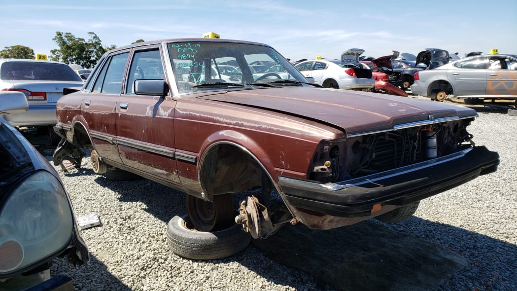 00 - 1982 Toyota Cressida in California wrecking yard - photo by Murilee Martin