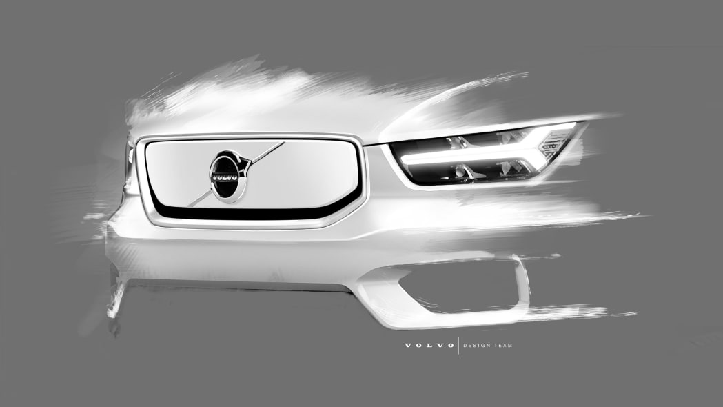 Volvo XC40 BEV design sketch