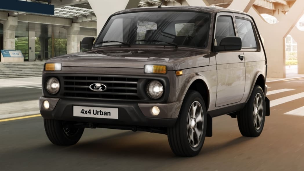 This brand-new Lada Niva is up for sale alongside Ferraris and
