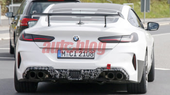 Possible Bmw M8 Gts Spied With A Big Wing And Bright Orange Accents