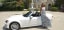 Eugena Washington with Fiat 124 Spider Playboy Mansion