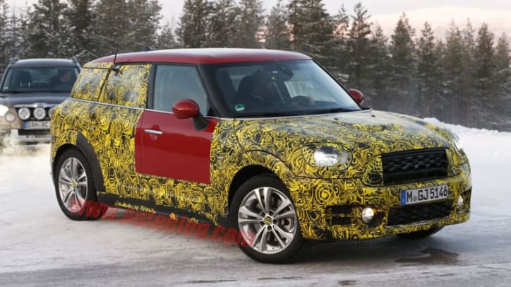 Coming Mini Countryman JCW shows itself with new design and new logo -  Autoblog