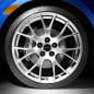 Subaru STI concept blue front wheel 