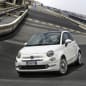2016 Fiat 500 front 3/4 motion rooftop