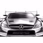 A sketch of the 2016 Mercedes-AMG DTM entry based on the C 63 Coupe, front view.