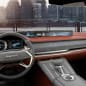 A rendering of the interior of the Genesis GV80 concept SUV revealed at the 2017 New York Auto Show.