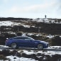 2020 Mercedes-AMG GT 63 S Sedan side blue snow road driving