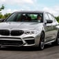 2020 BMW M5 Competition sport sedan on track driving