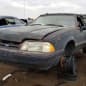 31 - 1993 Ford Mustang Convertible in Denver junkyard - photo by Murilee Martin
