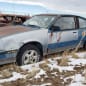 99 - 1987 Chevrolet Cavalier Z24 Hatchback Coupe in Colorado junkyard - photo by Murilee Martin