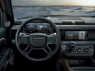 Land Rover Defender Vs Mercedes Benz Gle 350 And Mercedes Benz Gle 580 Interior Photos Autoblog