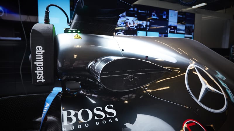 Qualcomm wifi setup on Mercedes-AMG F1 car