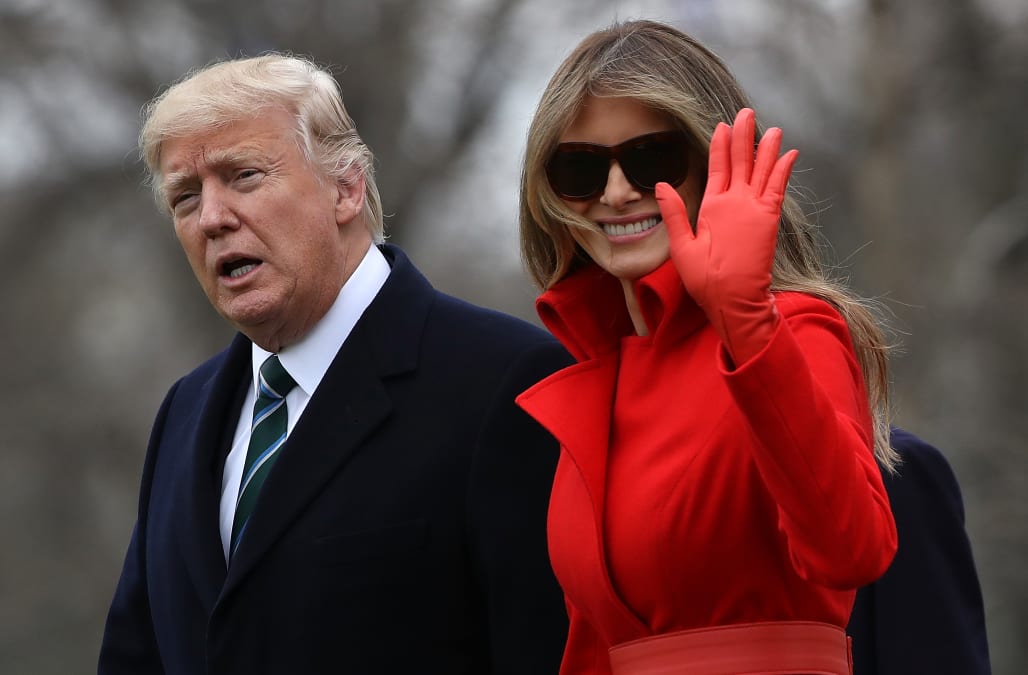 Melania Trump responds to her and Donald Trump's 'separate bed' reports