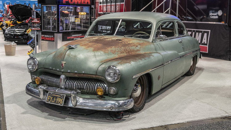 ICON 1949 Mercury Coupe EV Derelict: SEMA 2018 Photo Gallery