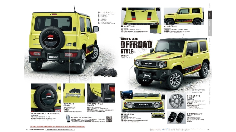 Suzuki Jimny accessories revealed: Decal kits, alloys and more
