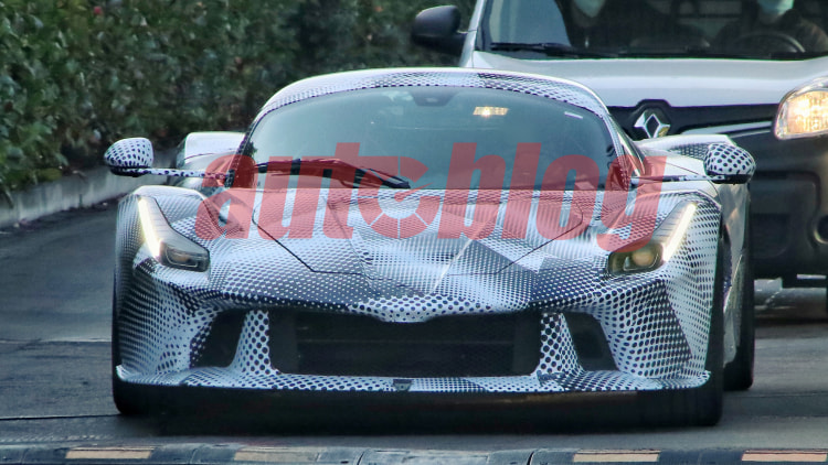 Ferrari hypercar prototype spy photos