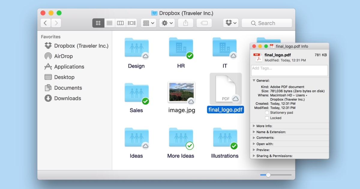 dropbox download for mac laptop