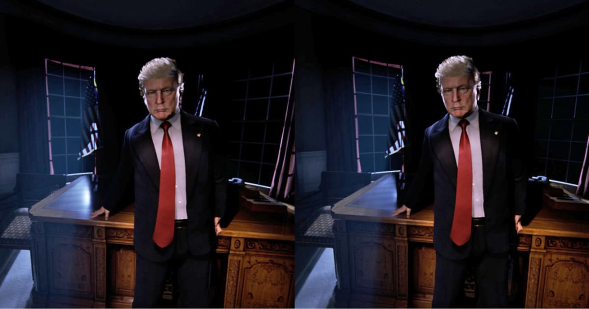 photo of Trump at 2AM: The new Oval Office in virtual reality image