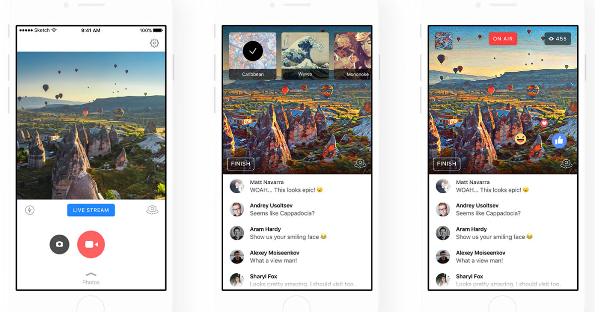 Facebook shuts off Prisma's live video support