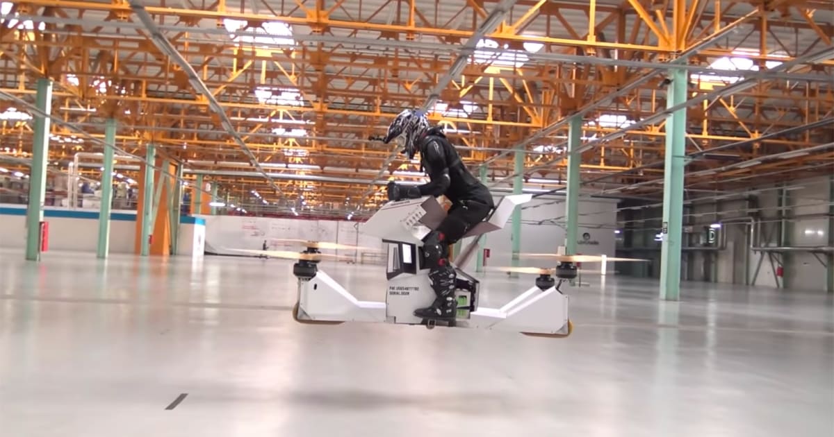 photo of Piloted hoverbike redefines 'dangerous' image