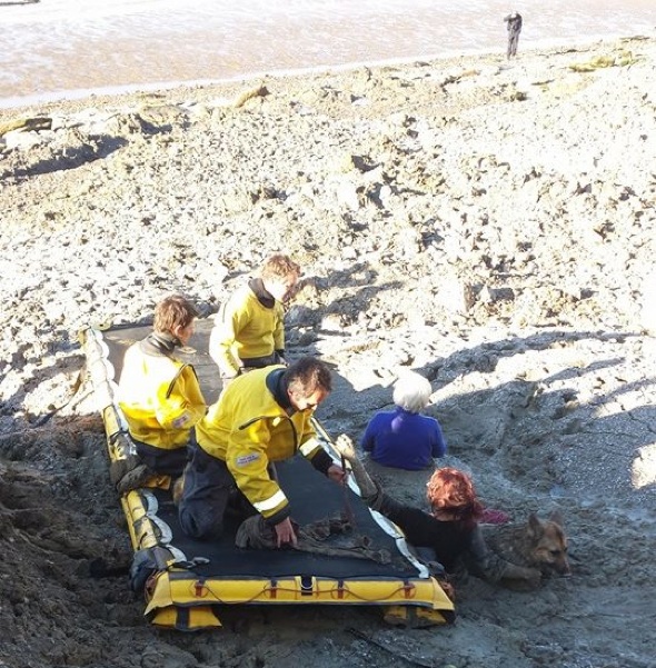 Two Women Stuck Waist Deep In Mud On Kent Beach After Trying