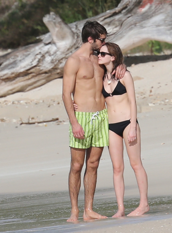 Pics Emma Watson Hits Caribbean Beach With New Boyfriend Aol